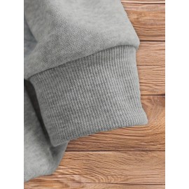 [Mom & Grandma Sweatshirt] 100% Polyester Blessed to be Called Mom & Grandma Women's Plus Size Casual Sweatshirt - Vibrant Green Geometric Print, Machine Washable, Autumn Winter Warmth, Family Gift Idea, Graphic Crewneck Top