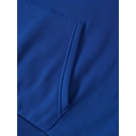 Machine Washable Polyester Blend Women's Casual Hoodie & Jogger Set - Letter Print, Drawstring Waist with Pockets, Perfect for Fall/Winter