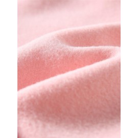 Letter Print Two Piece Set, Crew Neck Sweatshirt & Pants, Women's Clothing